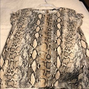 Snake skin top